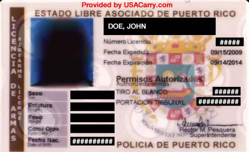 Puerto Rico Concealed Carry Permit Information