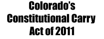 Colorado Constitutional Carry