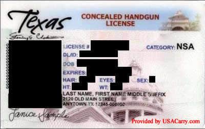 Texas Concealed Handgun License