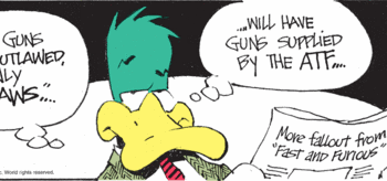 Mr. Bruce Tinsley's September 16, 200 Mallard Fillmore Cartoon