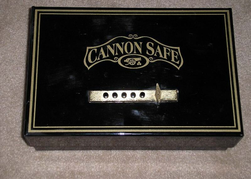 Cannon Safe opens from the top and can be bolted to the floor or to a wall.