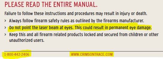 Crimson Trace Laser