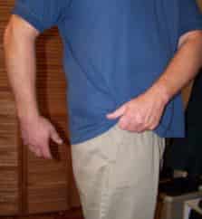 Support Hand Grab Shirt Hem