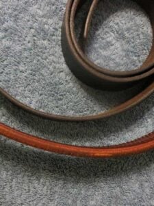 Comparison of Thin Casual Belt to Thick Gun Belt