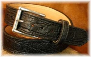 Exotic Leather Gun Belt Offered by Some Manufacturers- up to $260