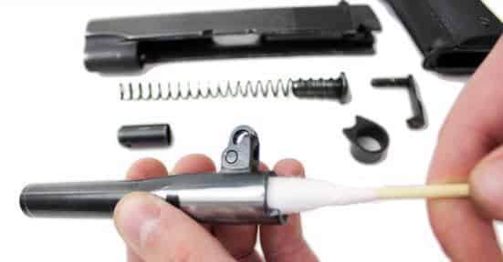 Clean Barrel with Swab
