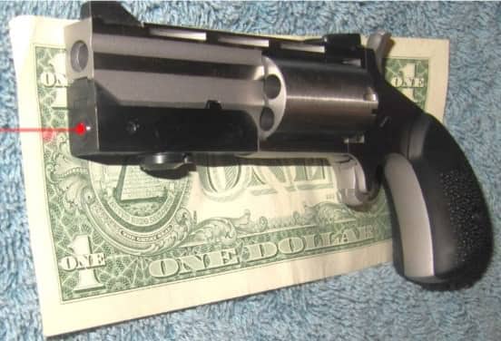NAA Black Widow Mini-Revolver in .22WMR with Venom Laser Sight & Rubber Cobblestone Grips