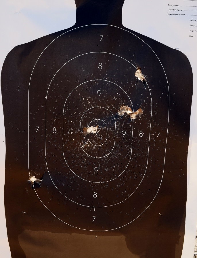 Beretta 1301 Tactical Shotgun - Target Round Patterning