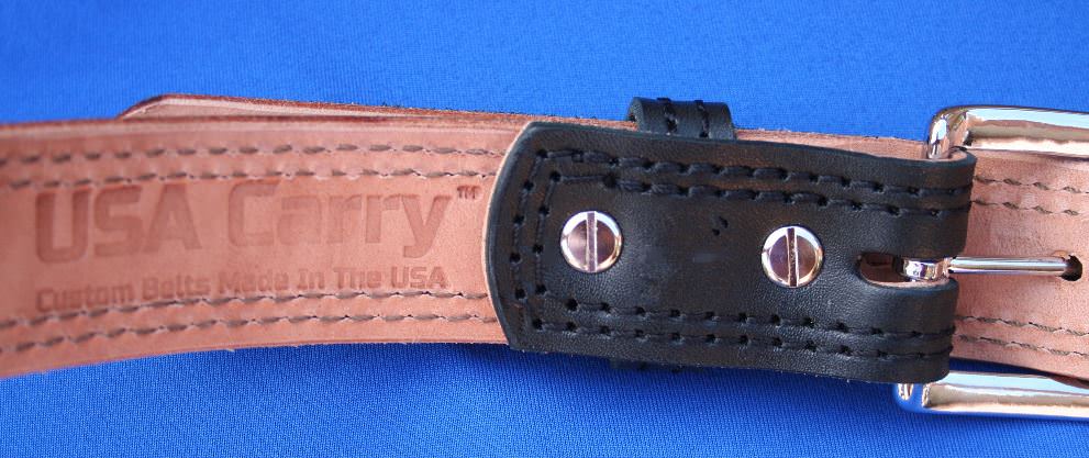 Custom Made USA Leather Gun Belt with Chicago Screws for a Reasonable Price