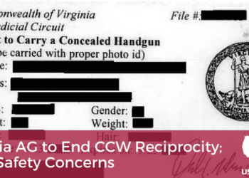 Virginia AG to End CCW Reciprocity; Cites Safety Concerns