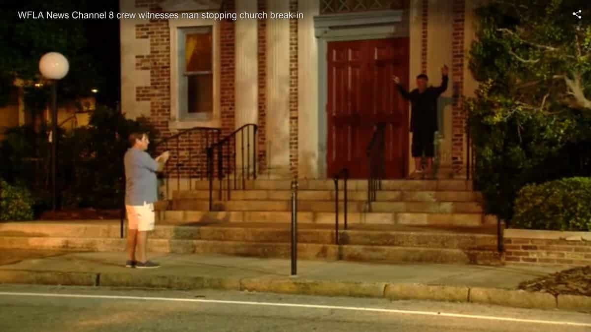 Maintenance Working with CCW Thwarts Church Break-in