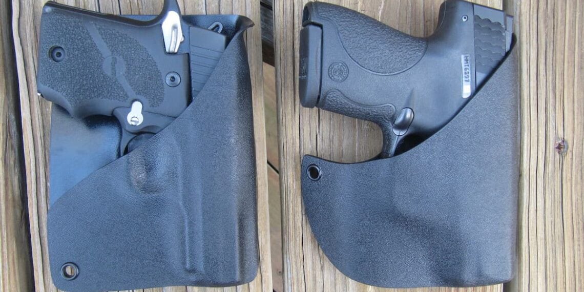 Alabama Holster's Front Pocket Carry holster (right) & Rear-Wallet Pocket Holsters