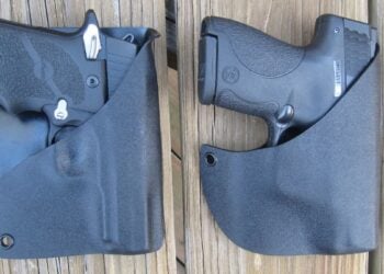 Alabama Holster's Front Pocket Carry holster (right) & Rear-Wallet Pocket Holsters