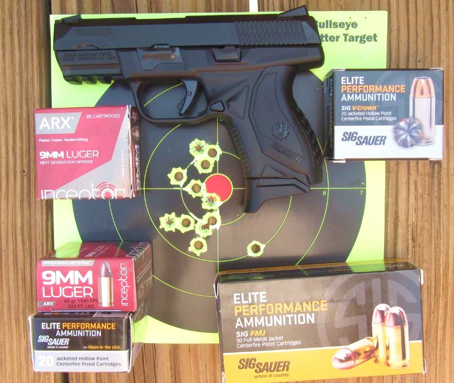 Ruger American Compact Pistol- First 12 Hits Rapid Fire at 5 Yards