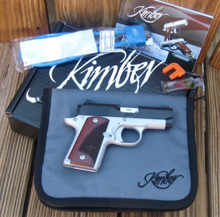 Kimber Micro 9 Two-Tone with Box, Soft Case, Lock, Manual, 1 Magazine, Bore Flag, & Lubricant Sample