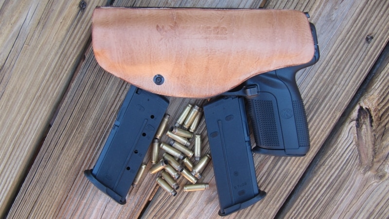 FN 5.7 Pistol Leather-Hybrid Holster by Clinger Holsters