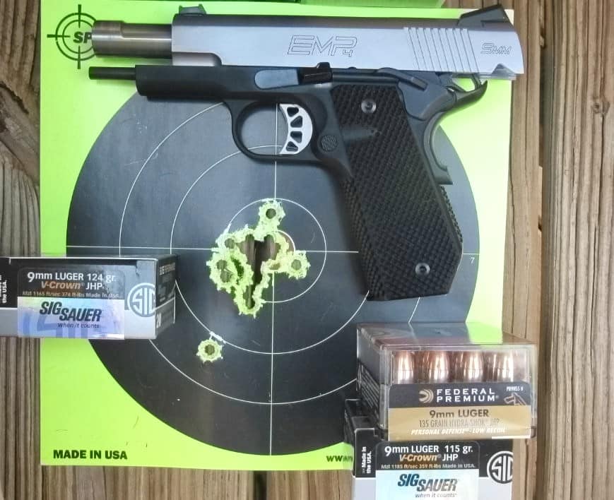 Target Hits-- 7 Yards- 18 Hits Drawing & Fast-Fire with Mag Change with EMP4 Contour