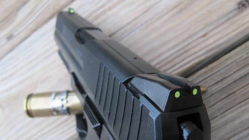 P30's Photo Luminescent Afterglow Painted Sights Helped Target Acquisition in Low Light