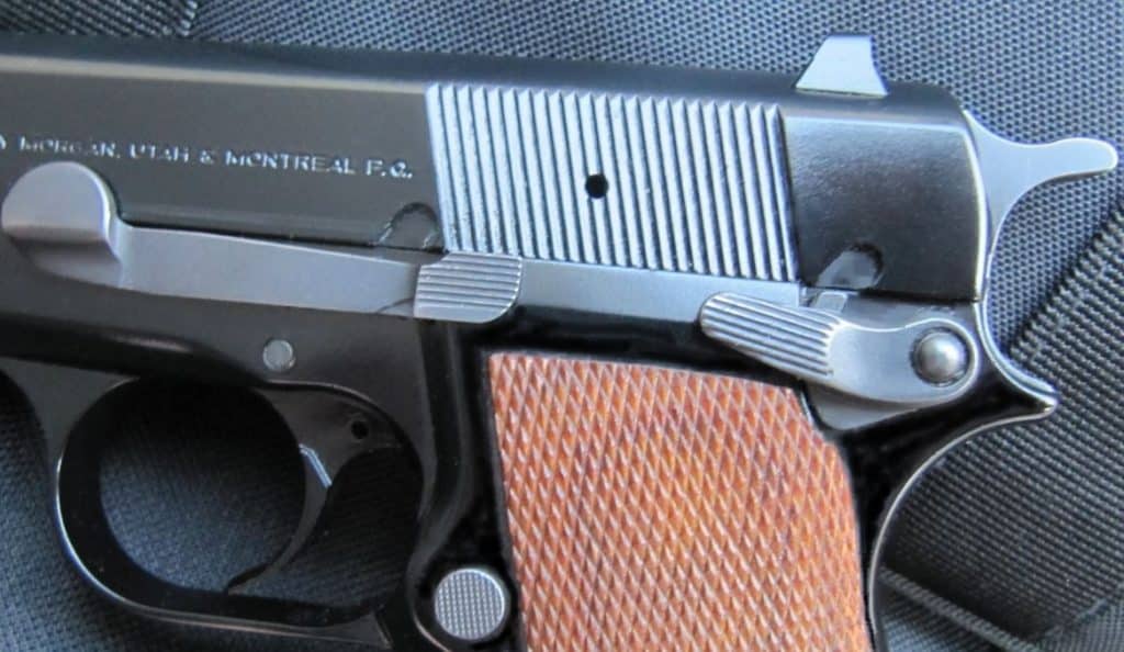 Hi Power 9mm Elongated Slide Stop, Manual Safety, Enlarged Mag release, & Smooth Contours