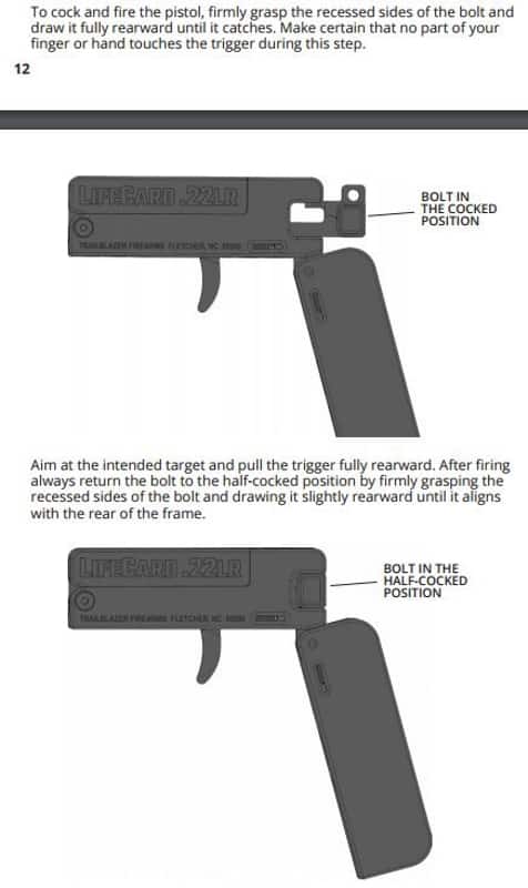 Trailblazer LifeCard .22LR Pistol- Credit Card Size Single-Shot-COCK-FIRE