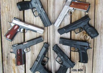 Home Defense Full-Size Pistols: Considerations, Characteristics, & Examples