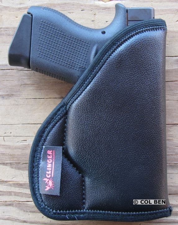 Clinger Holsters Comfort Cling Clipless Pocket Holster with Gel Core with Glock 43 & DXT