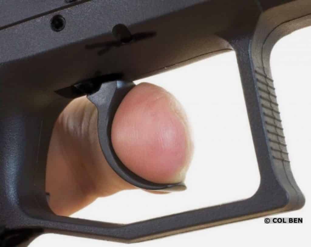 Placing the Proper Amount of Finger on the Trigger Prevents Pushing