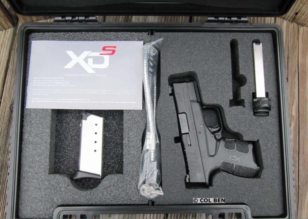 The XDs Mod.2 had a Nice Hard Case included a Lock, Cleaning Brush, second Mag, & Instruction Manual