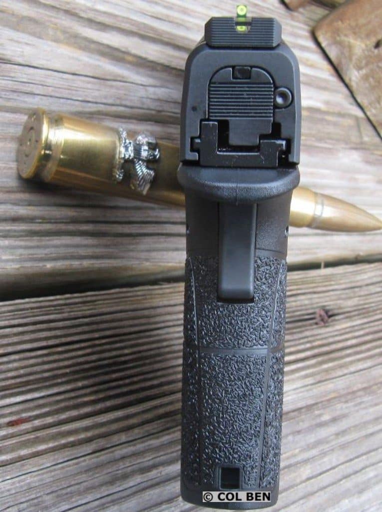 XDs Mod. 2 with Pro-Glo Tritium & BRIGHT Luminescent Front Sight in Daylight