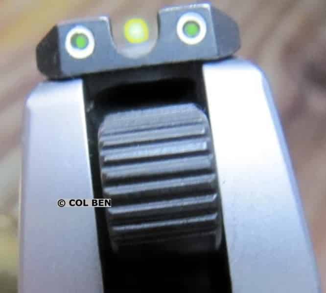 Excellent Sights: Pro-Glo Green Tritium Front Sights with Yellow Luminescent Ring & Green Tritium Rear Sights