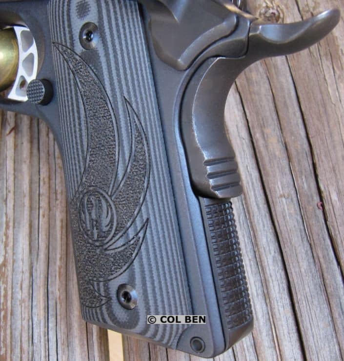 Ruger SR1911 Beavertail Grip Safety, Extended Mag Release & Checkered Backstrap