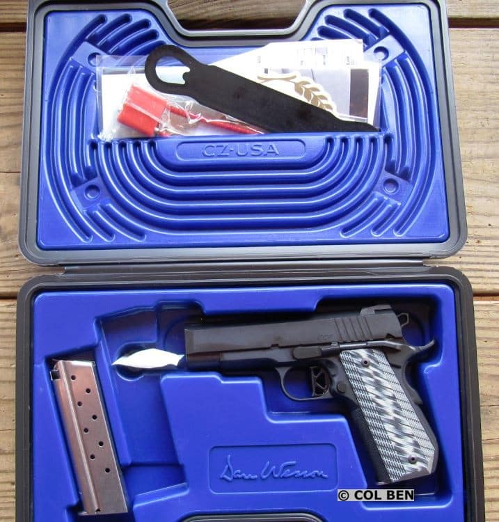Dan Wesson 1911 ECP Compact 9mm in Hard Case with 2 Mags, Lock, Instruction Manual & Bushing Wrench (Extra)