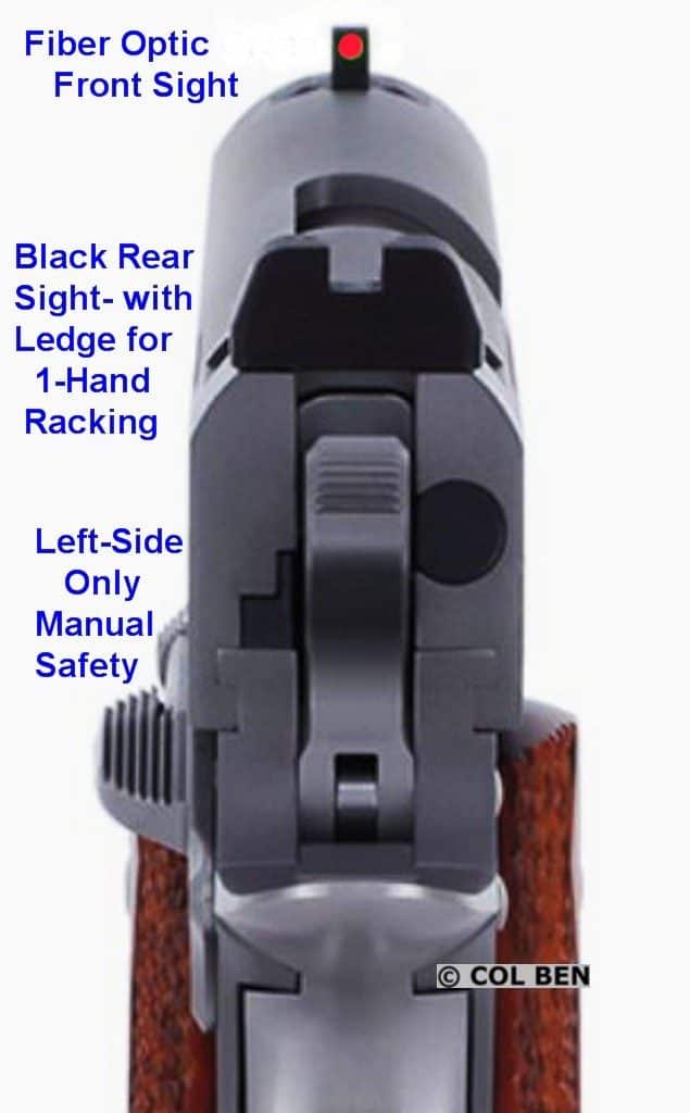 Dan Wesson Pointman Carry PM-C 9mm Has a Red Fiber Optic Front Sight