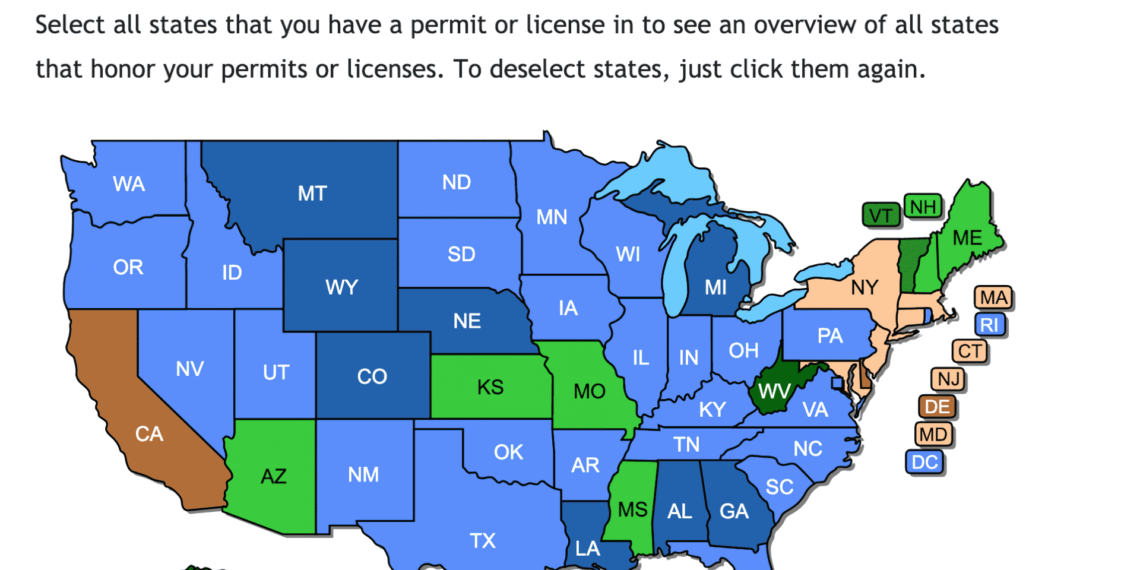 Concealed Carry Maps