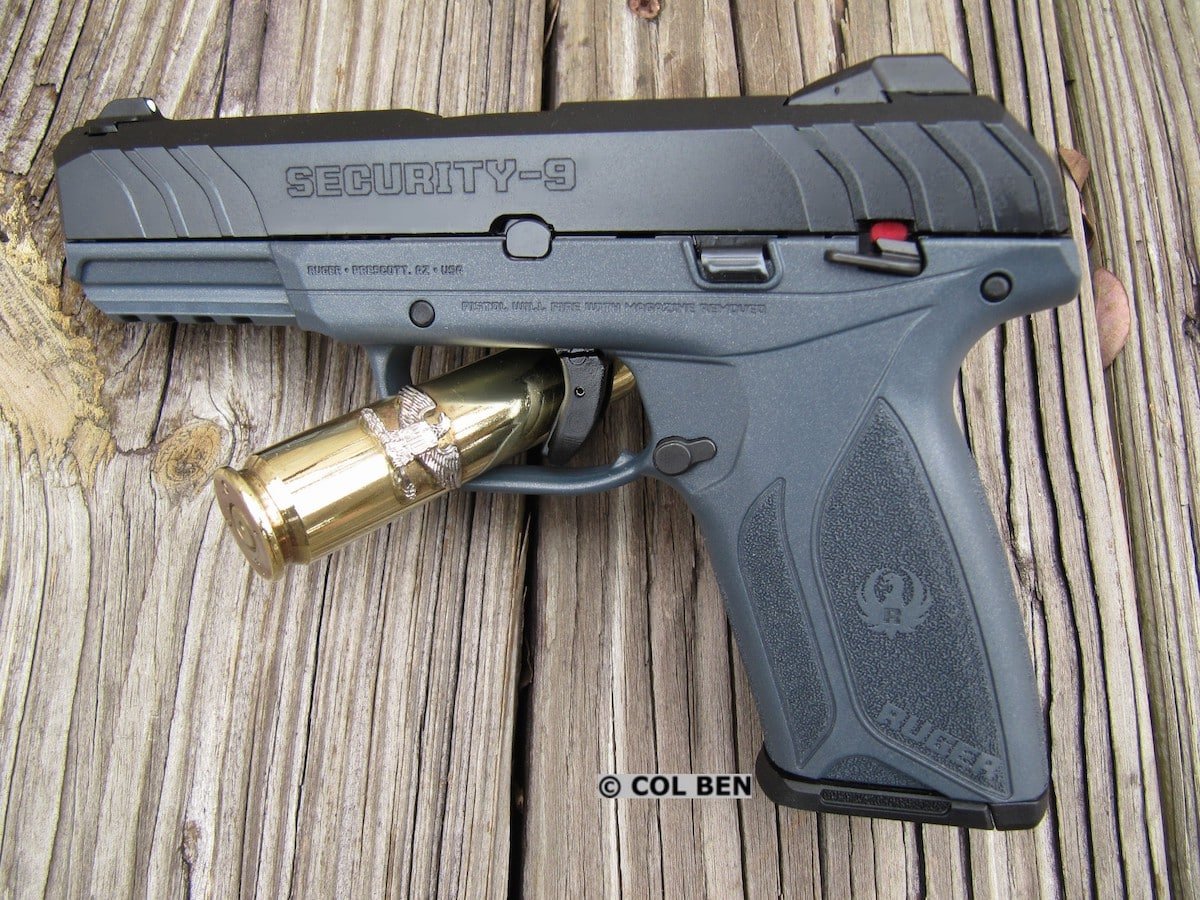 Ruger Security-9: Very Narrow Grip, Thin Profile, Hammer-Fired, Steel Slide & Barrel, Bladed Trigger Safety