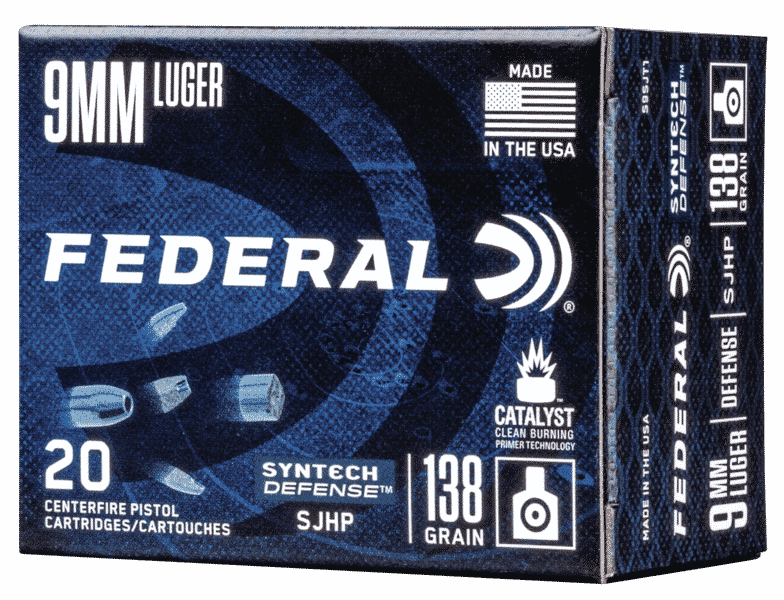 Federal SynTech Fragmenting hollow point ammunition.