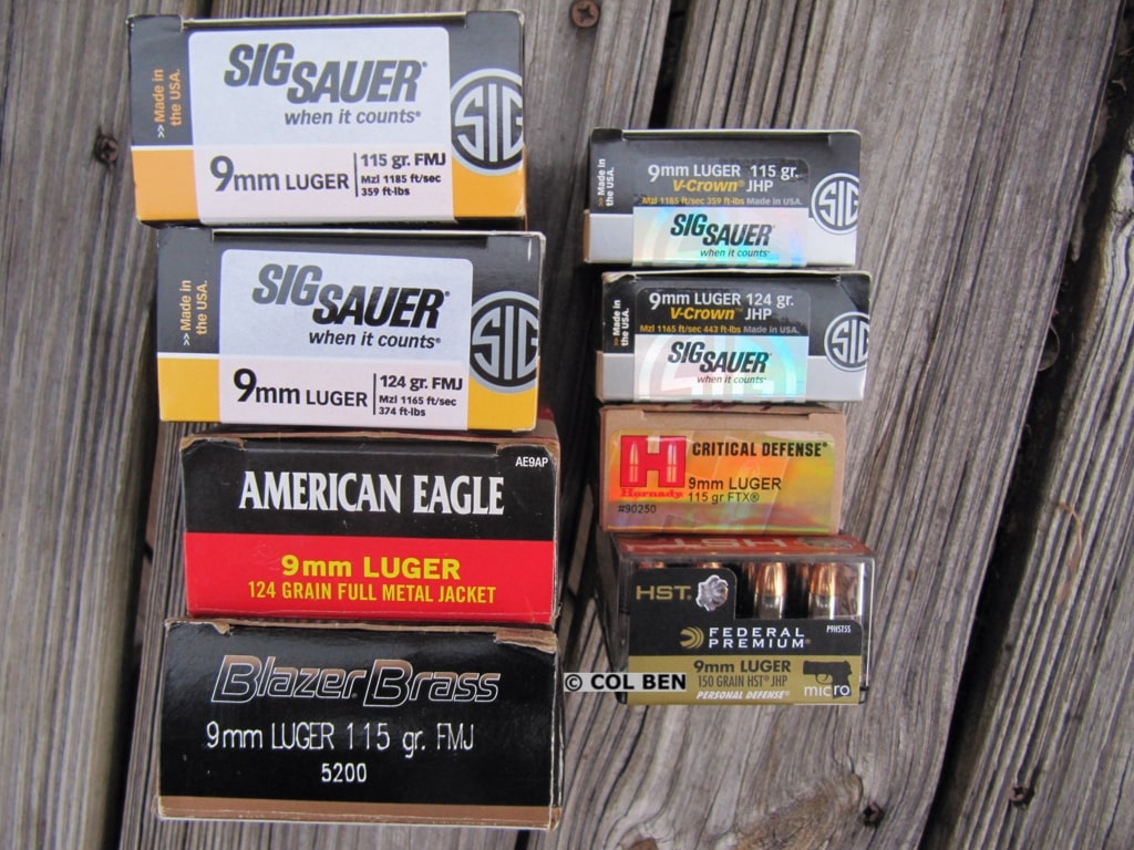A Variety of Field Test Ammo for the Dan Wesson 1911 Vigil CCO 9mm Pistol