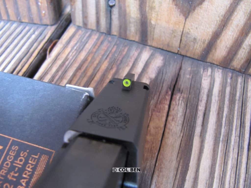 Excellent 911 Sights: Pro-Glo Green Tritium Front Sights with Yellow Luminescent Ring & Green Tritium Rear Sights
