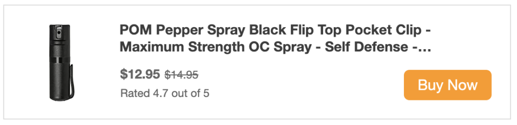 POM Pepper Spray in Self Defense Tools