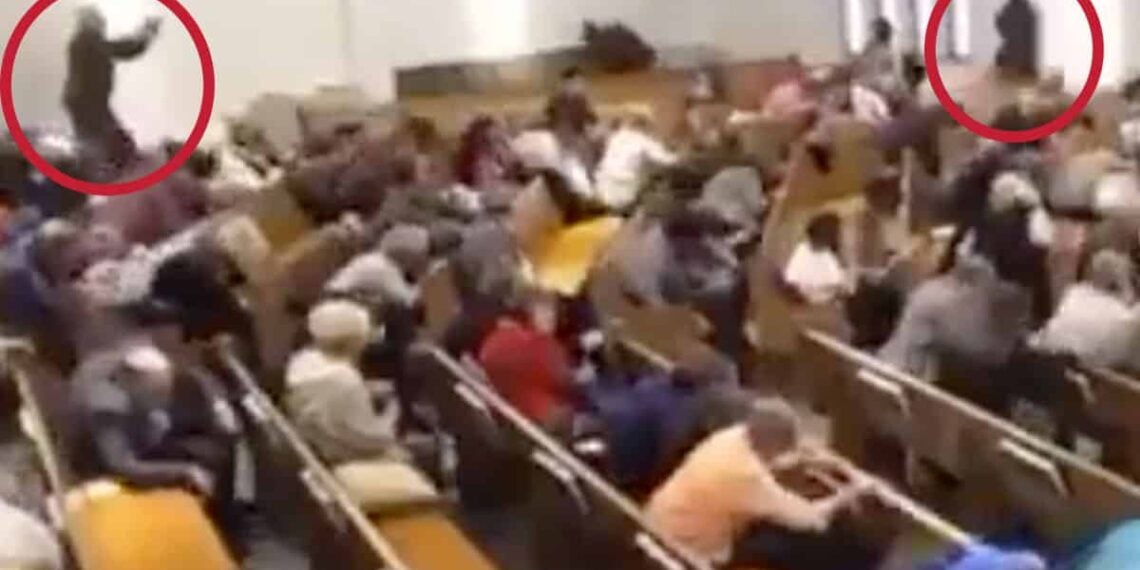 [GRAPHIC CONTENT] Video of Texas Church Shooter and Four Armed Citizens Springing to Action