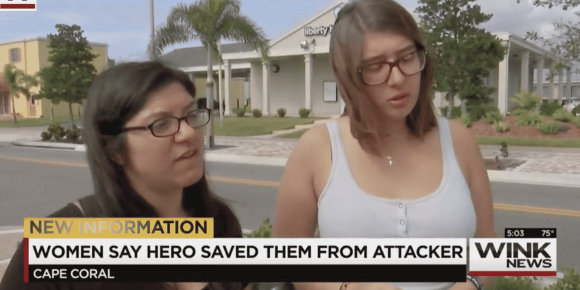 Armed Citizen Saves Two Women and Two Others Being Chased By Violent Man