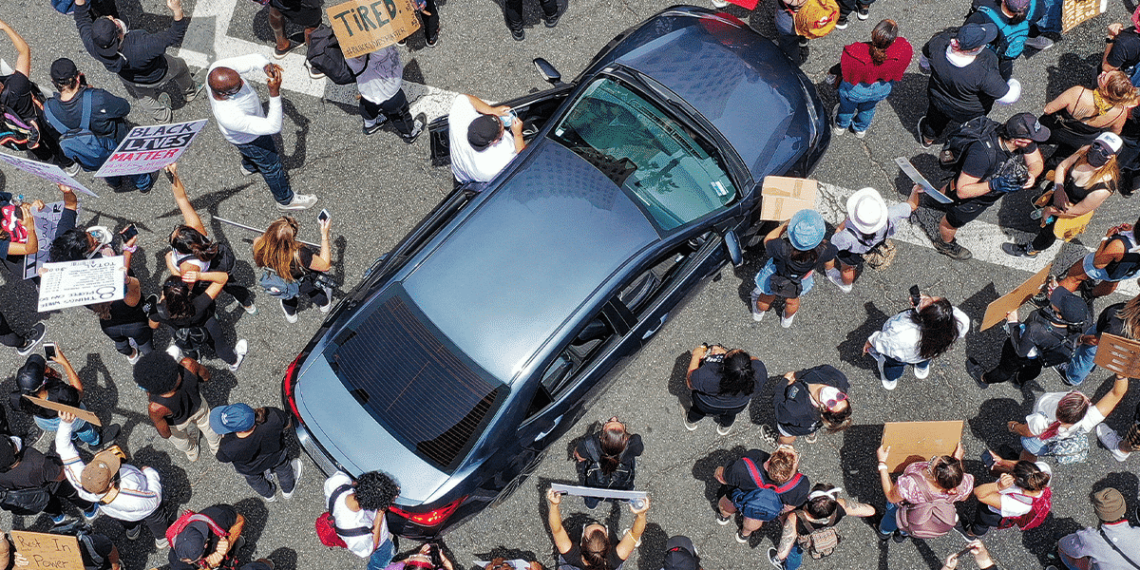 Vehicle Defense Against Violent Mobs