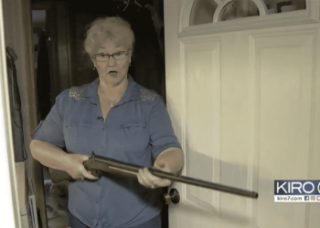 Grandma Holds Intruder At Gunpoint For Police