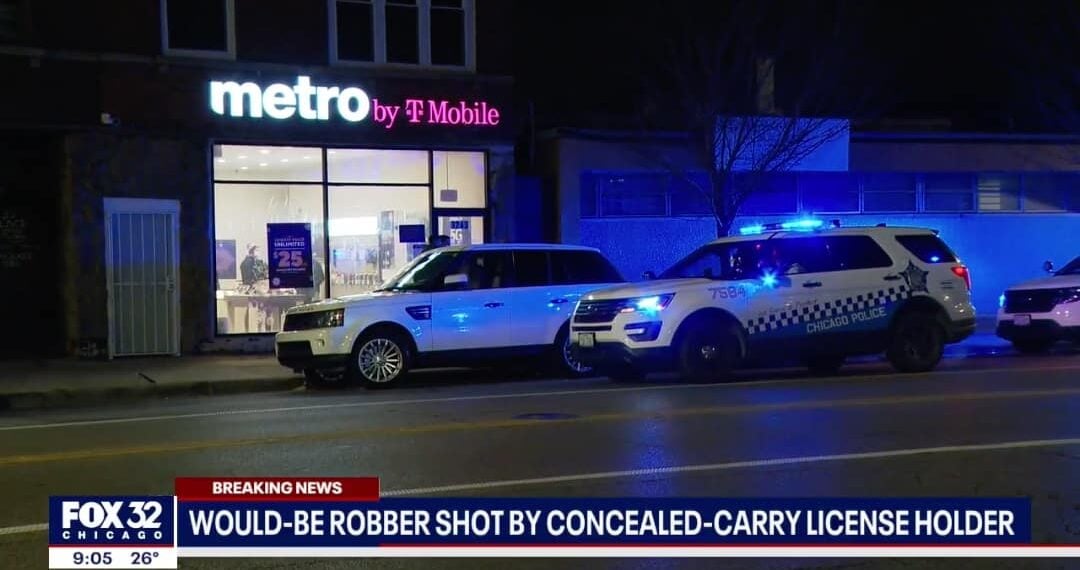 Chicago Concealed Carrier Stops Robbery That Gun Control Laws Couldn’t