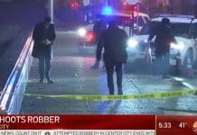 Armed Citizen Shoots Back, Hitting One Robbery Suspect in the Head Twice Crime Spree Ends Bad; Armed Citizen Shoots Back, Hitting 1 Suspect in the Head