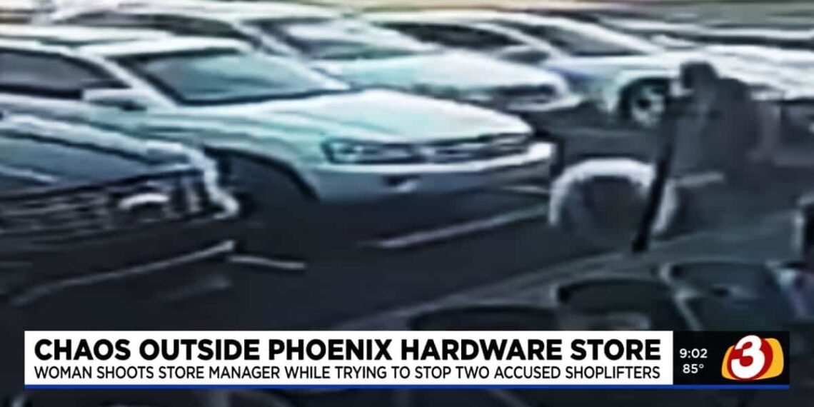 Store Manager Shot in Leg by Bystander While Chasing Shoplifters