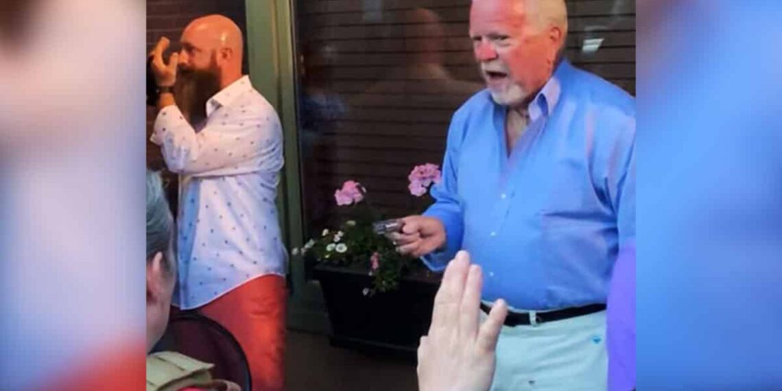 Restaurant Customer Pulls Gun As Protesters Swarm Outdoor Seating Area