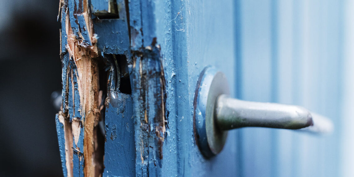 Ex-Boyfriend Kicks Door Off Hinges Then Meets Man With A Gun