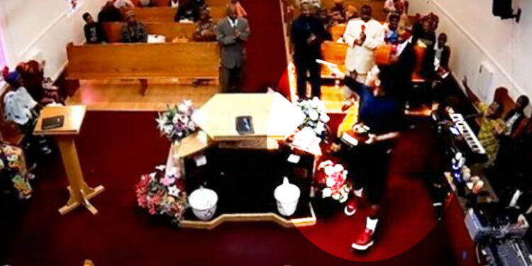 WATCH: Pastor Tackles And Disarms Man With Gun During Church Service