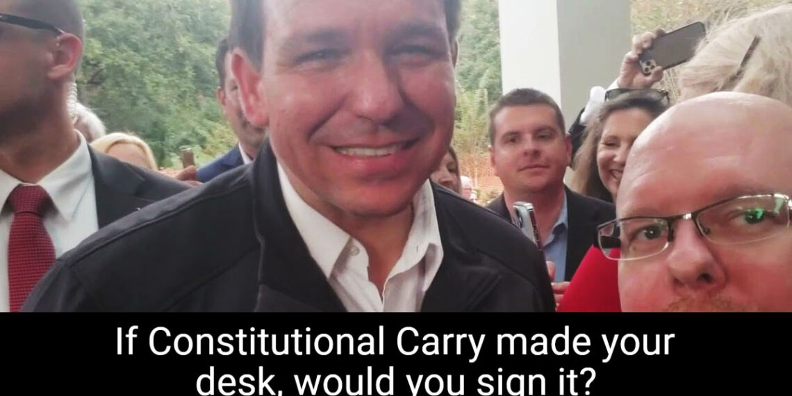 Will Florida Governor Sign a Constitutional Carry Bill? "Of Course", He Says.